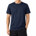 Herren T-Shirt XL aus Polyester in Dunkelblau - Kurzarm Sportshirt