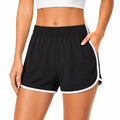 Damen Sportshorts Größe S aus Textil in Schwarz Weiß - locker mit Seitentaschen