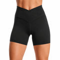 Damen Radlerhose Größe L aus elastischem Gewebe in Schwarz mit hohem Bund